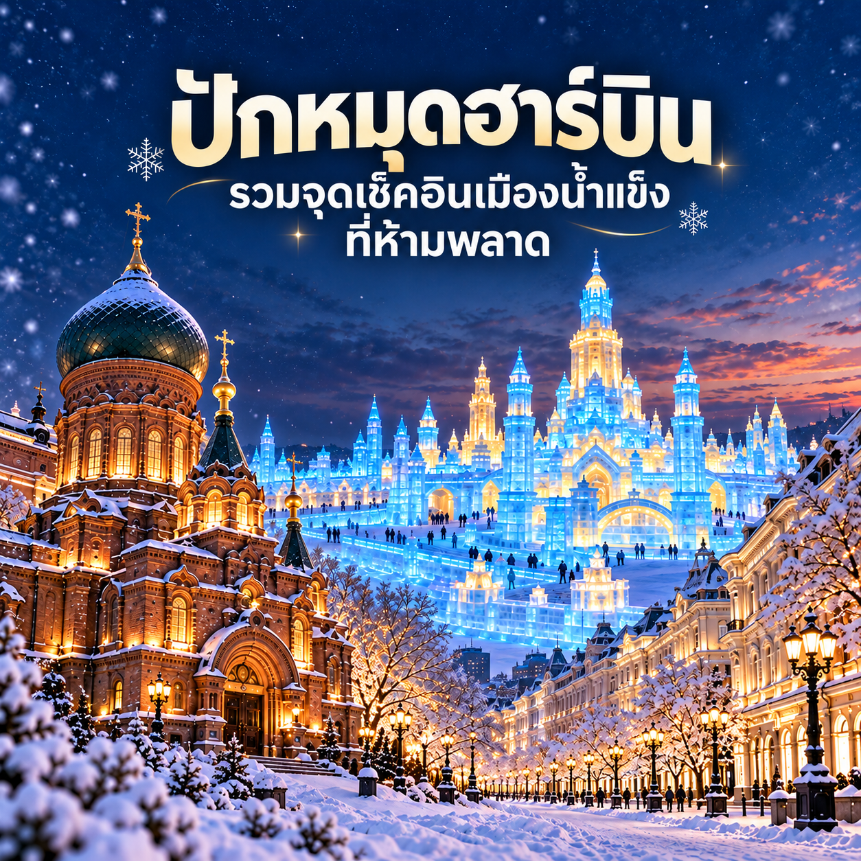ปักหมุดฮาร์บิน รวมจุดเช็คอินเมืองน้ำแข็งที่ห้ามพลาด